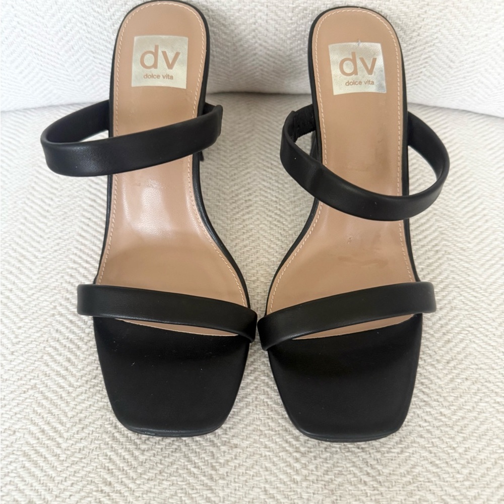 Dolce Vita Black Strappy Heels